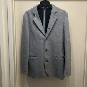 Express Wool Blend Blazer Slim Fit Medium Mens Coat Jacket Grey Gray